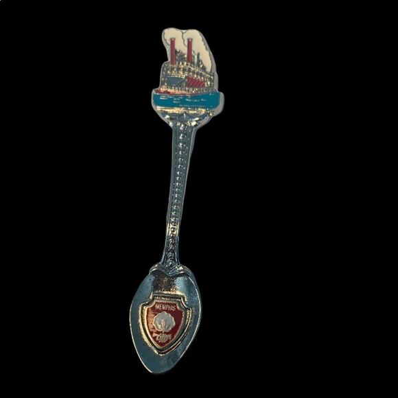 Memphis Riverboat Souvenir Spoon - Picture 3 of 9